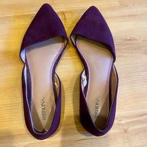 Women’s eggplant purple flats. Size 6.5